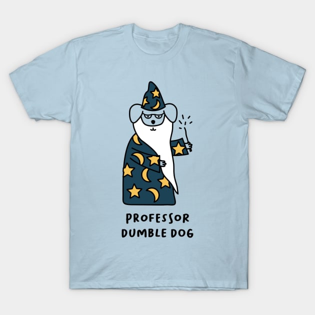 Professor Dumble Dog T-Shirt by MorvernDesigns